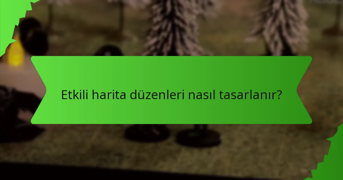 Etkili harita düzenleri nasıl tasarlanır?