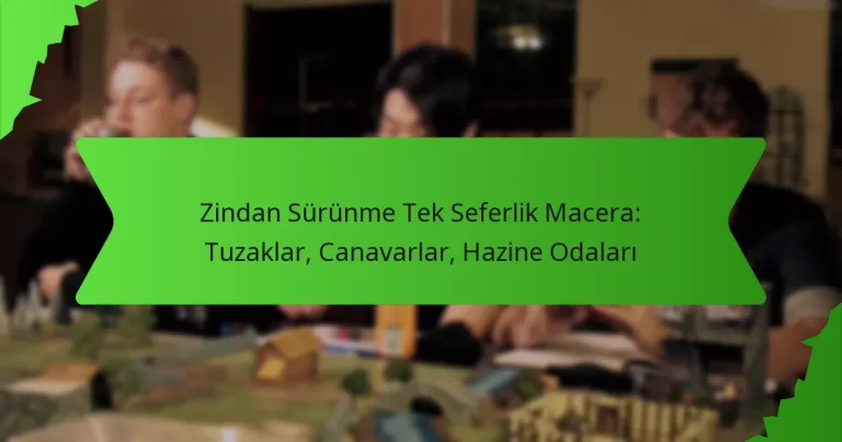Zindan Sürünme Tek Seferlik Macera: Tuzaklar, Canavarlar, Hazine Odaları