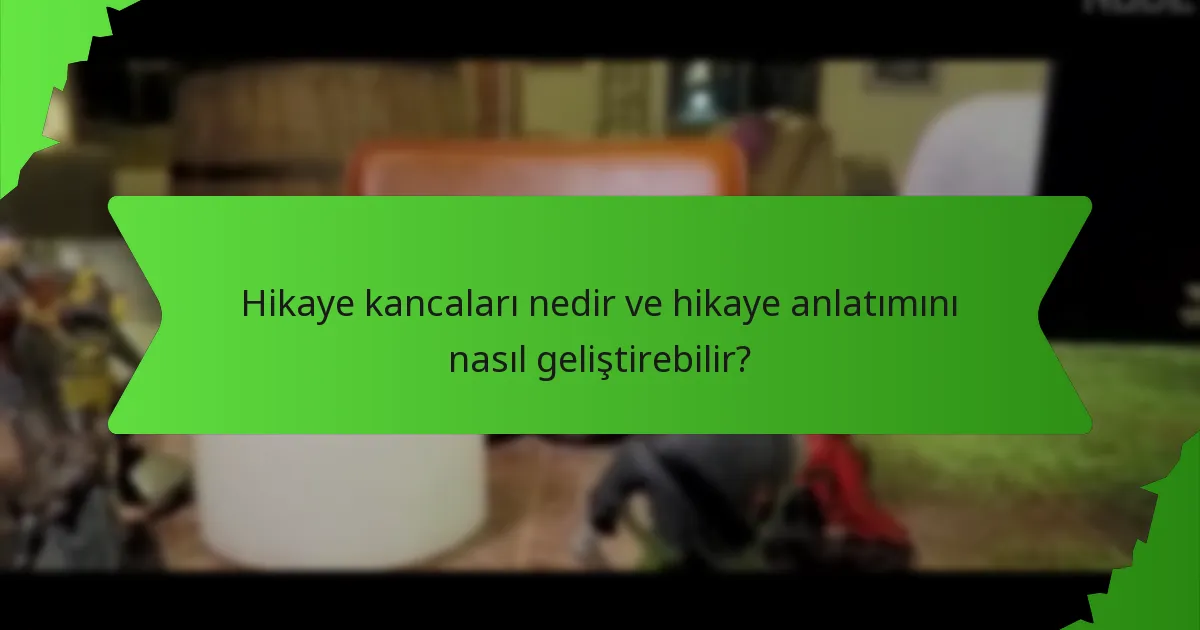 Hikaye kancaları nedir ve hikaye anlatımını nasıl geliştirebilir?